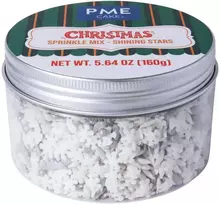 PME Šventinė pabarstukų Srebrinės žvaigždės 160 g