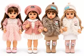 Yiwu Jingxin Toys Co., LTD Realistiškos išvaizdos lėlė, Spalva: Žydra/Rožinė