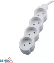 Ilgintuvas, 4-vietis, 1,5m, baltas, max 2500W