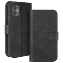 Dėklas, skirtas iPhone 11 Piniginės apverčiamas vaizdo palaikymas – AVIZAR – Juoda – Pusiau standus – Lygus – Mišrus
