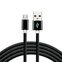 everActive mikro USB laidas 1 m - Juodas, silikoninis, greito įkrovimo palaikymas, 2,4 A - CBS-1MB