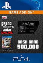 Grand Theft Auto Online | GTA V Bull Shark Cash Card | 500,000 GTA-Dollars | PS3/PS4 Download Code - UK account