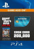 Grand Theft Auto Online | GTA V Tiger Shark Cash Card | 200,000 GTA-Dollars | PS3/PS4 Download Code - UK account