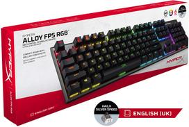 HyperX HX-KB1SS2-UK Alloy FPS RGB Mechanical Gaming Keyboard, Kailh Silver Speed Switches (UK Layout)