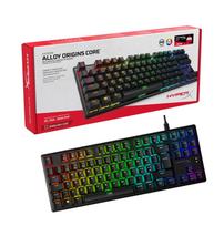HyperX HX-KB7RDX-US Alloy Origins Core, RGB mechaninė žaidimų klaviatūra, be skaičių klaviatūros, „HyperX Red“ jungikliai (JAV išdėstymas)