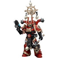 JOYTOY - Warhammer 40K World Eaters Khorne Berzerker Figure with Berzerker lcon 1/18 (13cm)