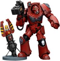 JOYTOY - Warhammer The Horus Heresy 40K Blood Angels Terminator Squad Terminator with Storm Bolter 1/18 Figurine (14 cm)