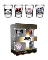 MERCH GBeye Batman v Superman Mix 4xShot Glass Set