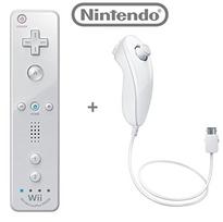 Nintendo Remote Plus Controler + Nunchuk Game Controller Wii WiiU White(neoriginalus)