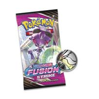 Pokemon TCG Sword and Shield Fusion Strike Booster Pack + Coin Espeon (Psiana)
