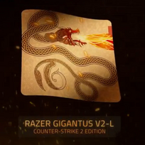 Razer Gigantus V2 L CS2 Dragon Lore žaidimų kilimėlis