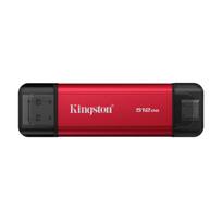 Kingston Dual Portable Solid-State Drive, USB Type-A and Type-C | 512GB | Solid-state drive interface USB 3.2 Gen 2 | Read speed 1050MB/s | Write speed 950MB/s|SPSD/512GB