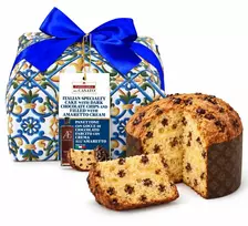 Panettone pyragas su tamsaus šokolado gabaliukais ir amaretto kremu, 1 kg