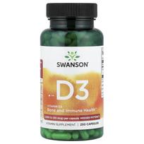 Vitamin D3, 2,000 Iu, 250 Capsules