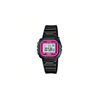 Casio YOUTH Series Standard Retro Square Water-Resistant Quartz Watch with Resin Band, Japanese-Korean Style Women, Pink Dial, Model -4A LA-20WH rožinė