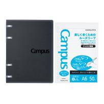 KOKUYO Campus A6 Loose Leaf Binder Black AM-Lu-NP120D-SP - Japan black