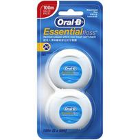 Oral-B waxed floss, 2 packs, 1 piece blue