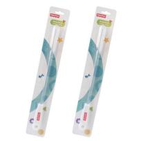 Fisher Price šiaudelių kūdikių buteliukų valymo šepetėlis mažas, 2 vnt., baltas white