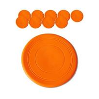 BS UP Dog Frisbee Training Supplies Frisbee, 05 Orange Frisbee, 10 Pieces orange