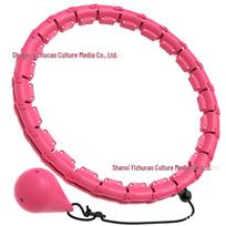 Smart Detachable Hula Hoop for Women - Belly Slimming, Waist-Friendly Fitness pink