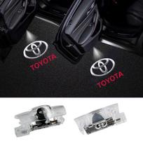 Night Light sticker For Toyota Led Car Door Welcome Lamp Laser Projector Logo Camry Corolla Prius RAV4 Land Cruiser Prado Tundra black