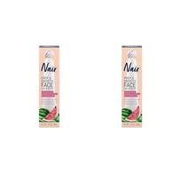 Nair PREP & Smooth Face Hair Removal Cream 50g 2 Pack NAIR Prep & Smooth Face Exfoliating Depilatory beige