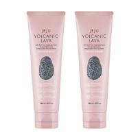 THE FACE SHOP Jeju Volcanic Soil Anti-Dust Pore Cleansing Foam, 140ml, 2 pieces white