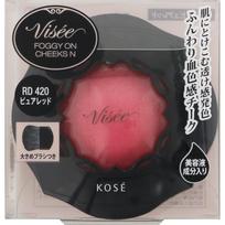 Kose VICE RICHET VICE LICHE Foggy On Cheeks N RD420 Pure Red 5g Skin Makeup Vicerische Apply an appropriate amount to the brush, check the amount of c