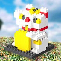 Nanoblock Maneki Neko III 116 pieces (PCS) white