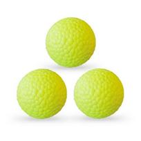 KR Petz dog toy for medium to large dogs teeth grinding tartar removal Abron dog ball ball set of 3, neon green, 1 set yellow