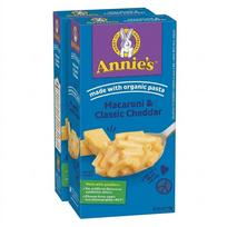Annie's Homegrown makaronai ir klasikiniai čederio sūrio, 170 g (6oz) 2 Units blue