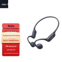 NANK Runner 4 Bone Conduction Open-Ear Sports Bluetooth Headset tamsiai pilka spalva