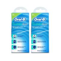 Oral-B Superfloss Dental Floss Mint Flavor, 1 set, 2 pieces blue