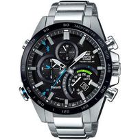 Casio Vyriškas EDIFICE EQB-501XDB-1AJF [EDIFICE TIME TRAVELER metalinė juosta] sidabrinis apvalus laikrodis