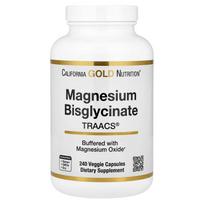 Magnesium Bisglycinate, manufactured by Traacs®, 240 Veggie Capsules (100Mg per Capsule)