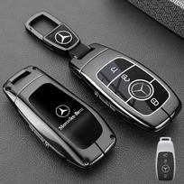 Lydinio automobilio rakto dėklas Dangtelis Apsauginis korpusas Mercedes-Benz A B C E G S klasės CLA CLS GLA GLB GLC GLE GLS EQA EQB EQC priedams gray