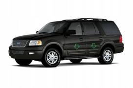 Ford Expedition 2003-2006 - Chromuotos šoninės durų juostelės
