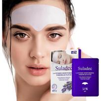 SULADEC Lavender Forehead Wrinkle Patch Facial Wrinkle Pehydrogel Forehead Natural Ingredient Wrinkle Smoother 8 Pieces beige