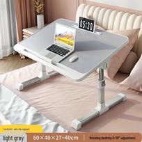 Foldable Adjustable Bedside Laptop Desk gray
