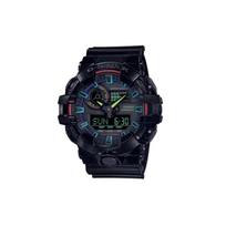 Casio Casual Versatile Quartz Movement Watch Men Watches Black GA-700RGB-1A Black Strap black
