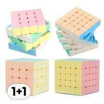 444+555 Kubo Žingsnis po žingsnio Dėlionė Kubas Rubiko 4x4 5x5 Kvadratinis Pastelinis Vaivorykštės Specialus Rubiko Vaivorykštės Žaislas, Korėjos dėlionės beige