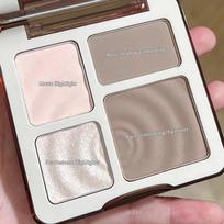 4 Color Highlighter Contour Repair Palette Waterproof Long Lasting Matte Contour Powder Makeup Rose Blush High Glow, 01, 1 piece, 1) 01 gray