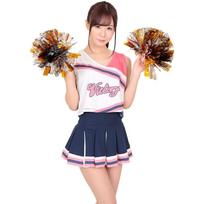 A&T Collection Lovely Cheerleader Pink Uniform M Size Cosplay Costume for Women rožinė