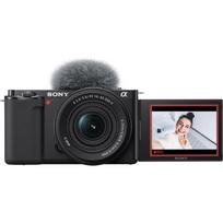 SONY VLOGCAM ZV-E10 Interchangeable Lens Mirrorless Vlog Camera, Power Zoom Lens Kit (SELP16502), Black, ZV-E10K BQ juoda