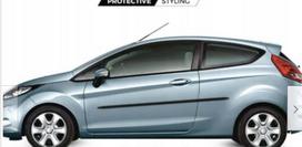 Ford Fiesta 3 dr 09-17 JUODOS šoninių durų bagetai
