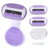 Barcogel leg and armpit hair removal razor + 2 refills, 1 set ,Korean razor blade pink
