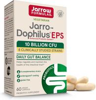Jarrow Formulas, Vegan Jarro-Dophilus, Allergen-Free, 10 Billion CFU, 60 Veggie Capsules