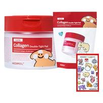 Medi-Peel Dandelion Heart Red Lacto Collagen Double Tight Pad + Refill Pad + Sticker Set, 1 set, 140 sheets