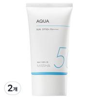 Missha All Around Safe Block Aqua Sun Cream SPF50+ PA++++, 2 units, 50ml white