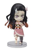 Figuarts mini Demon Slayer Kimetsu no Yaiba Nezuko Kamado demonizacijos procese Apie 90 mm PVC ir ABS dažyta lanksti figūrėlė black